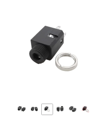 (A246) 3.5 MM Dikey Somunlu 4 Pin Jack Ses Video Dişi Jack PJ-34