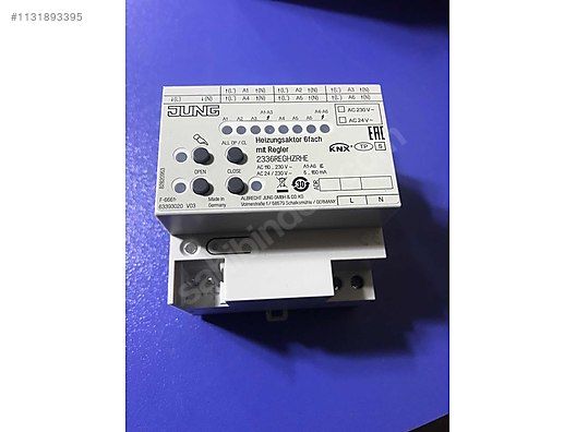 (A301)Jung 2136 REG HZ EIB KNX ısıtma aktüatörü 6 2136REGHZ