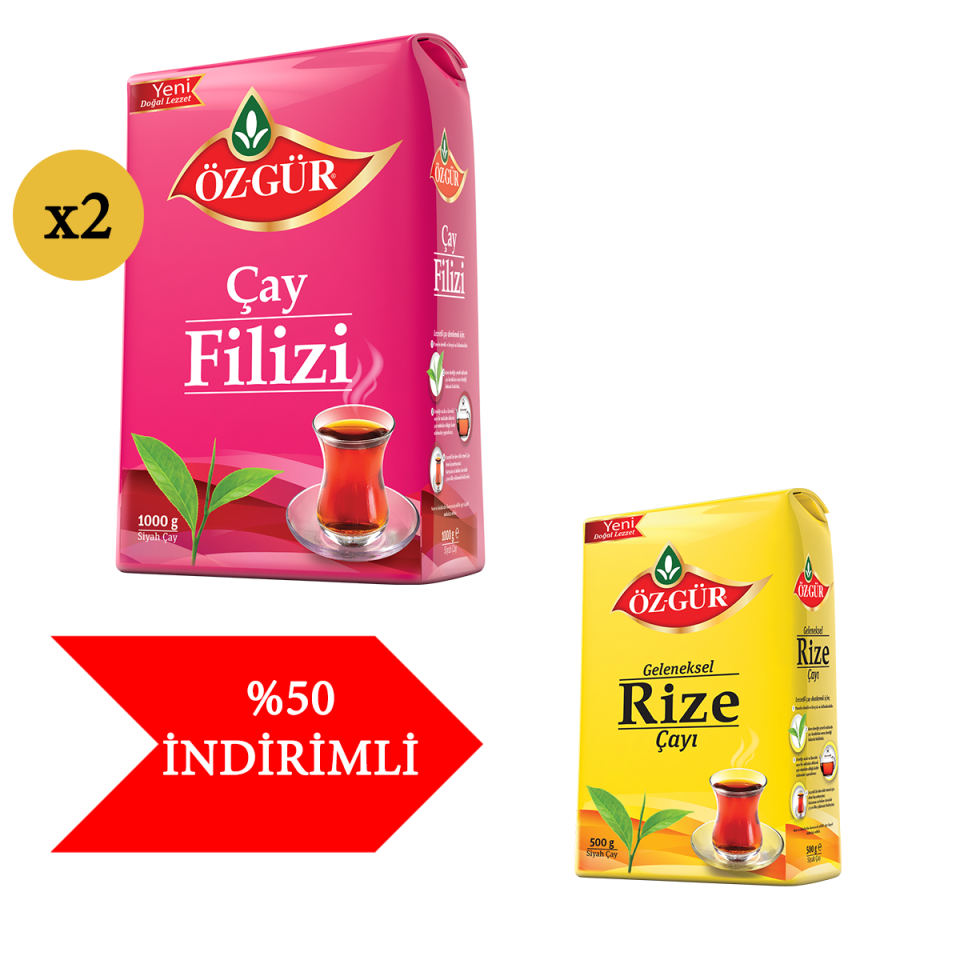 ÖZGÜR 2 Kg. Filiz + 500 Gr. Rize ( %50 İndirimli )