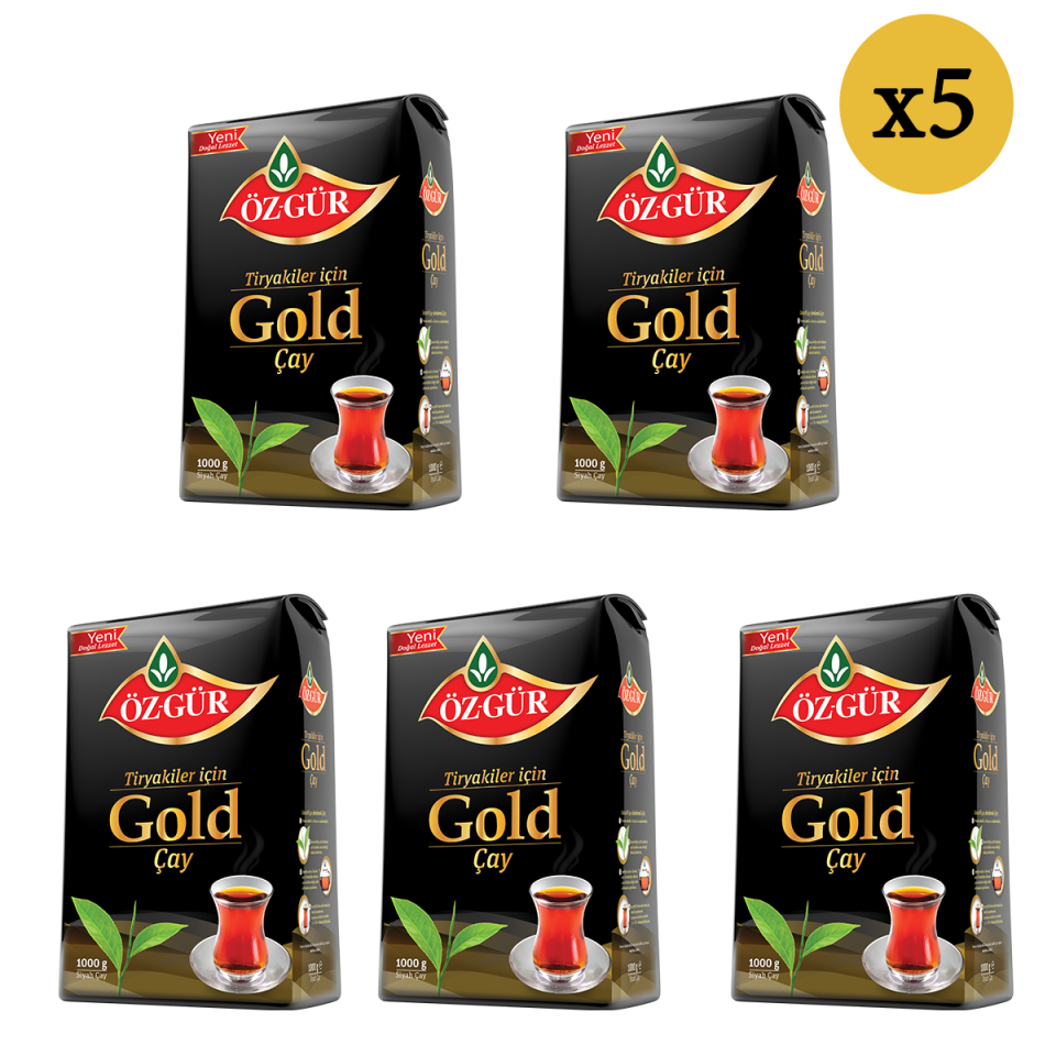 ÖZGÜR Gold Çayı 1000 Gr x 5 Adet