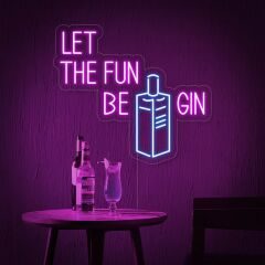 Let The Fun Begin Yazılı Neon Led