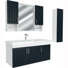 Arya 65 Cm Lake Kapaklı Mdf Banyo Dolabı