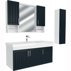 Arya 100 Cm Lake Kapaklı Mdf Banyo Dolabı