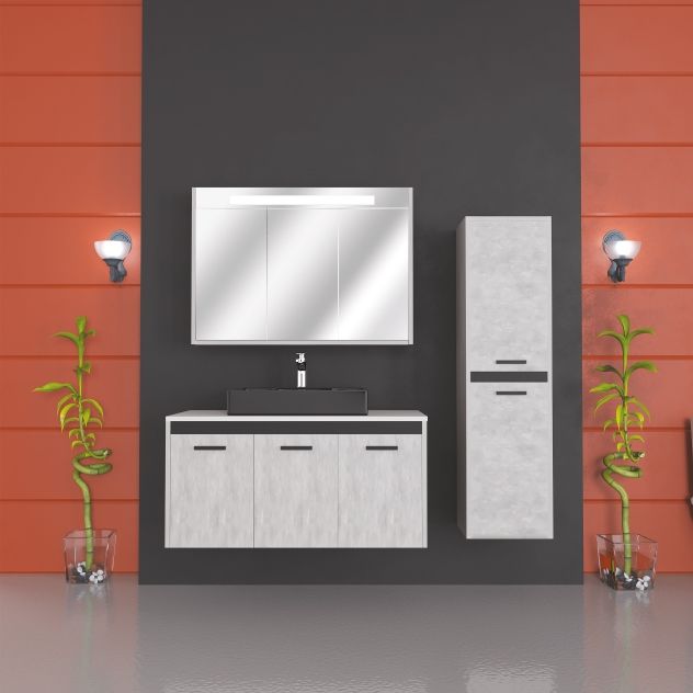 Arta 100 Cm Mdf Lam Banyo Dolabı