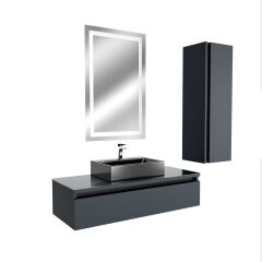 Rina 80 Cm Mdf Lam Banyo Dolabı