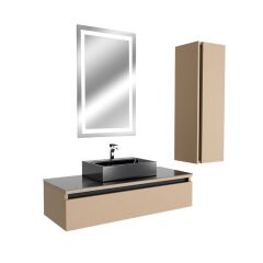 Rina 80 Cm Mdf Lam Banyo Dolabı