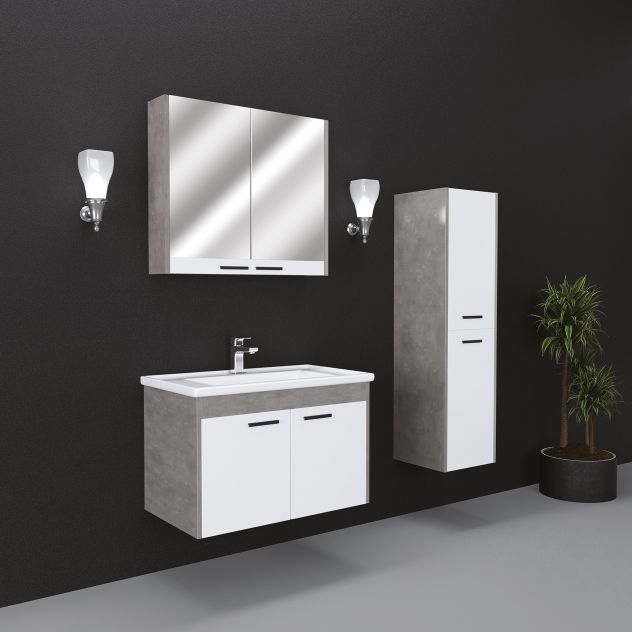 Lila 65 Cm Mdf Lam Banyo Dolabı