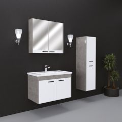 Lila 80 Cm Mdf Lam Banyo Dolabı