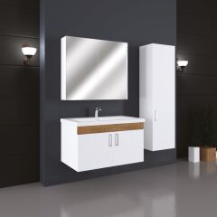 Nergis 80 Cm Mdf Lam Banyo Dolabı