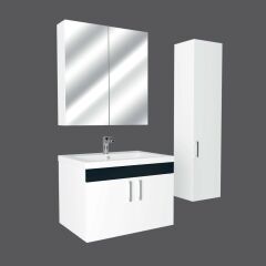 Nergis 80 Cm Mdf Lam Banyo Dolabı