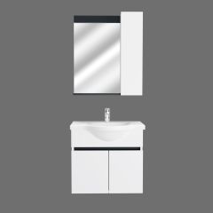 Klasik 80 Cm Mdf Lam Banyo Dolabı