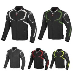 Moto Giubbotto Giacca in Tessuto da Uomo BERIK 203305 X-Speed Mesh Estiva | Nero