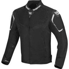 Moto Giubbotto Giacca in Tessuto da Uomo BERIK 203305 X-Speed Mesh Estiva | Nero