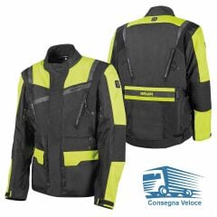 Giacca Moto In Tessuto Hevik Touring STELVIO LIGHT | Nero - Giallo Fluo