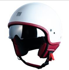 CASCO DA MOTO JET MOTOCUBO BEETLE WHITE