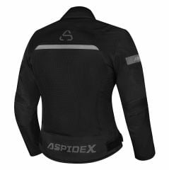 GIACCA DONNA R2F IMPERMEABILE - Moto Estiva Aspidex CE -NERO