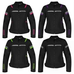 GIACCA DONNA R2F IMPERMEABILE - Moto Estiva Aspidex CE -NERO