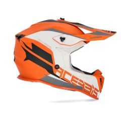 Casco Da Moto Cross Acerbis Linear | ARANCIO - BIANCO