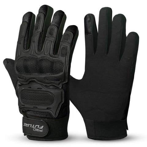 Guanti Moto in Tessuto Spartan Gloves (Nero)