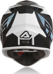 Casco Da Moto Cross Acerbis Linear | Bianco-Azzurro Chiaro