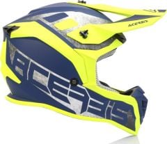 Casco Da Moto Cross Acerbis Linear | Giallo  - Blu