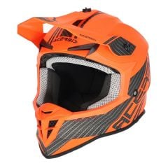 CASCO DA MOTO CROSS ACERBIS LINEAR ORANGE WHITE