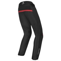 Pantaloni Moto Estivi Impermeabile Imbottitura Termica Estraibile Traspirante(Nero /Rosso)