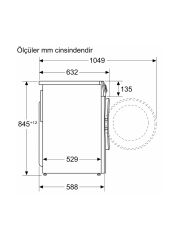 Bosch WGA252Z0TR 10 kg 1200 Devir Çamaşır Makinesi