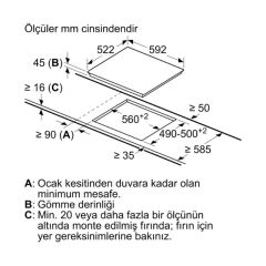 Bosch PKE612FA2E Elektrikli Seramik Beyaz Ankastre Ocak