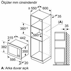 Bosch BFL623MB3 Siyah Ankastre Mikrodalga Fırın