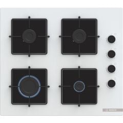 Bosch POP6C2P31O 60 cm Beyaz Cam Ankastre Ocak