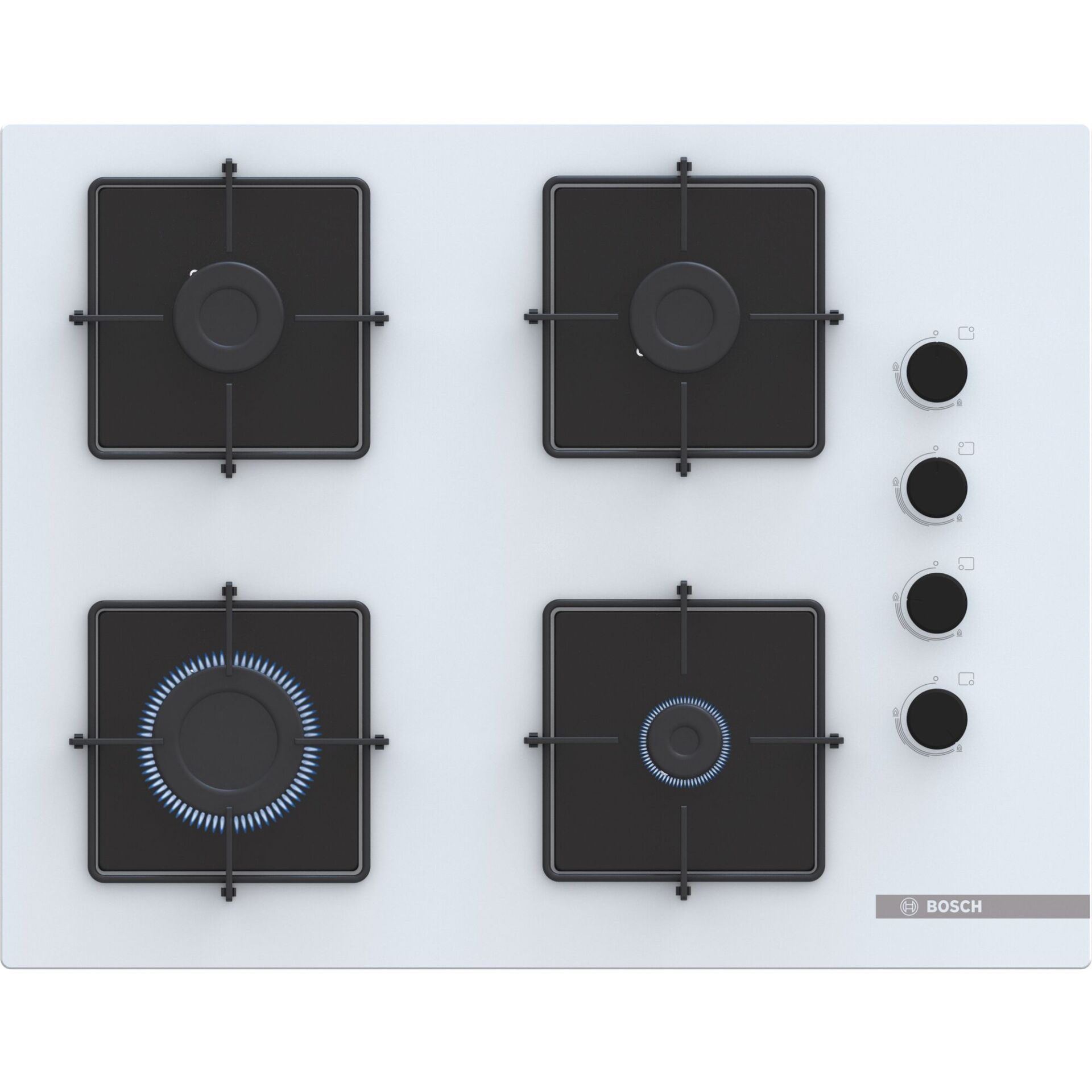 Bosch POP7C2P31O 67 cm Beyaz Cam Ankastre Ocak