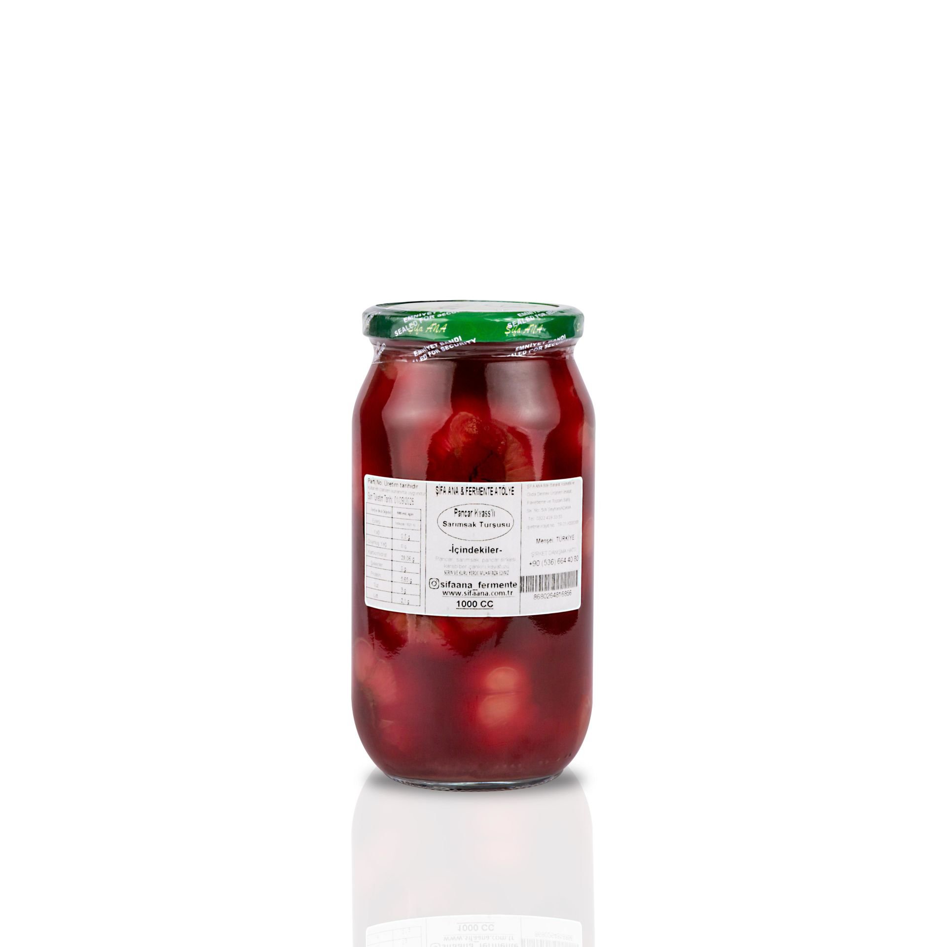 Pancar Kvass'lı Sarımsak Turşusu (1000CC)