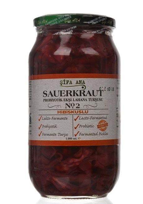 Sauerkraut (Ekşi Lahana Turşusu) No2 Hibiskuslu (1000cc.)