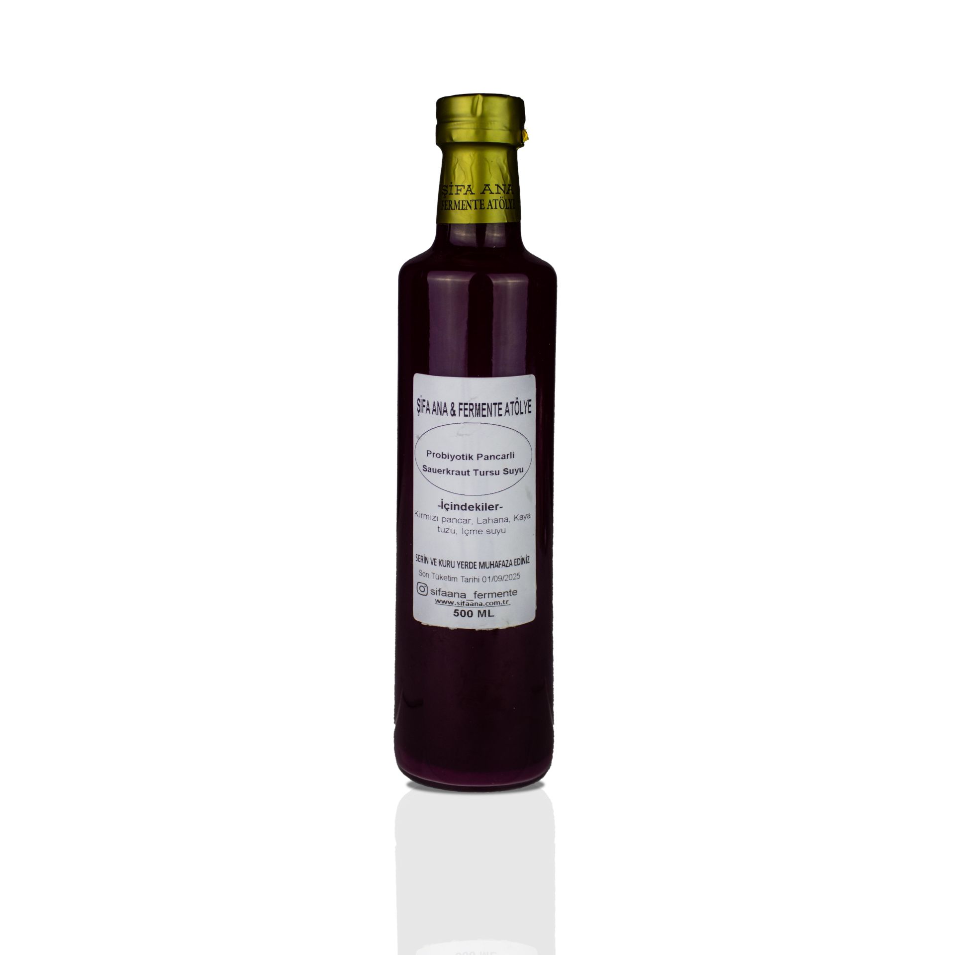 Probiyotik Pancarlı Sauerkraut (500 ml.) Turşu Suyu
