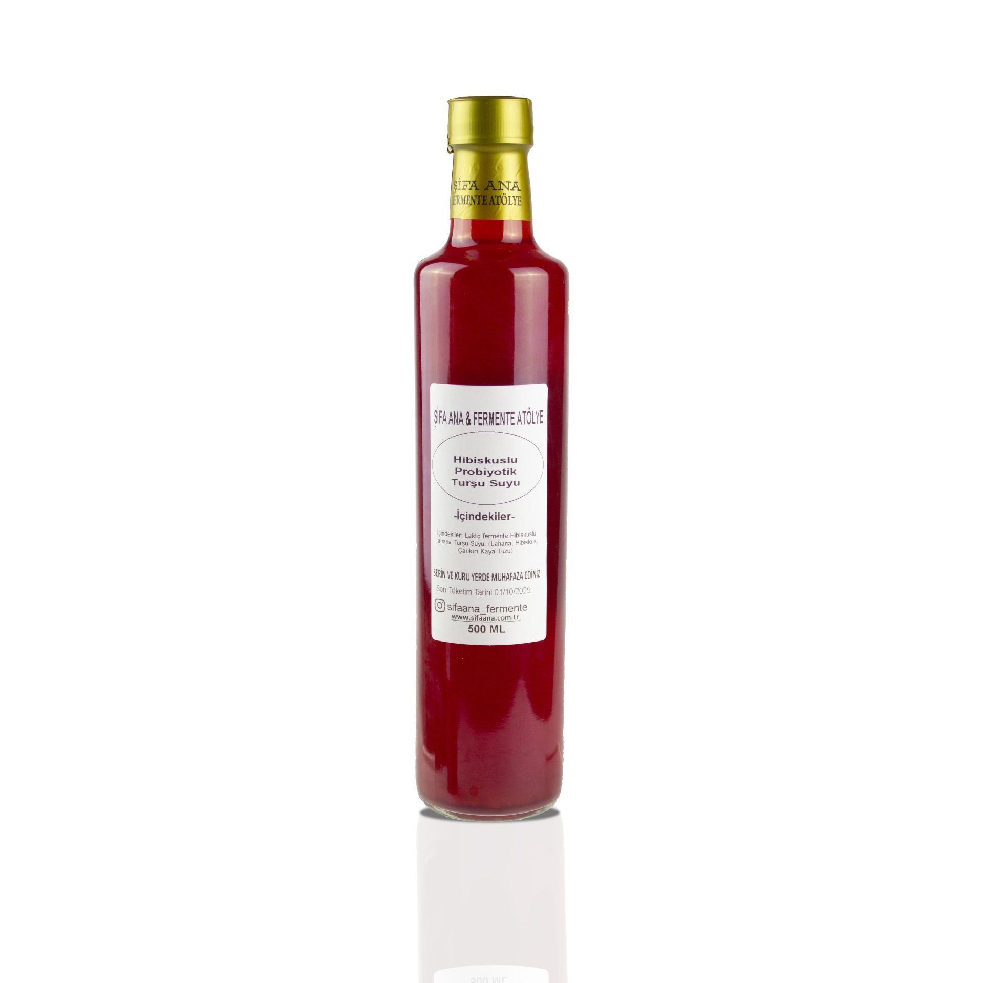Probiotic Pickle Juice with Hibiscus (500 ml.)