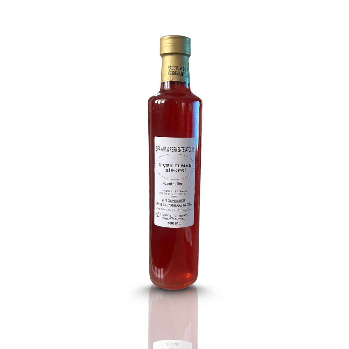 Çiçek Elması (Yabani Elma) Sirkesi (500ml)