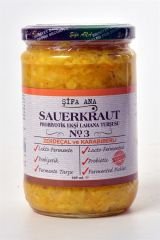 Sauerkraut (Ekşi Lahana Turşusu) No3 Zerdeçallı (660cc.)