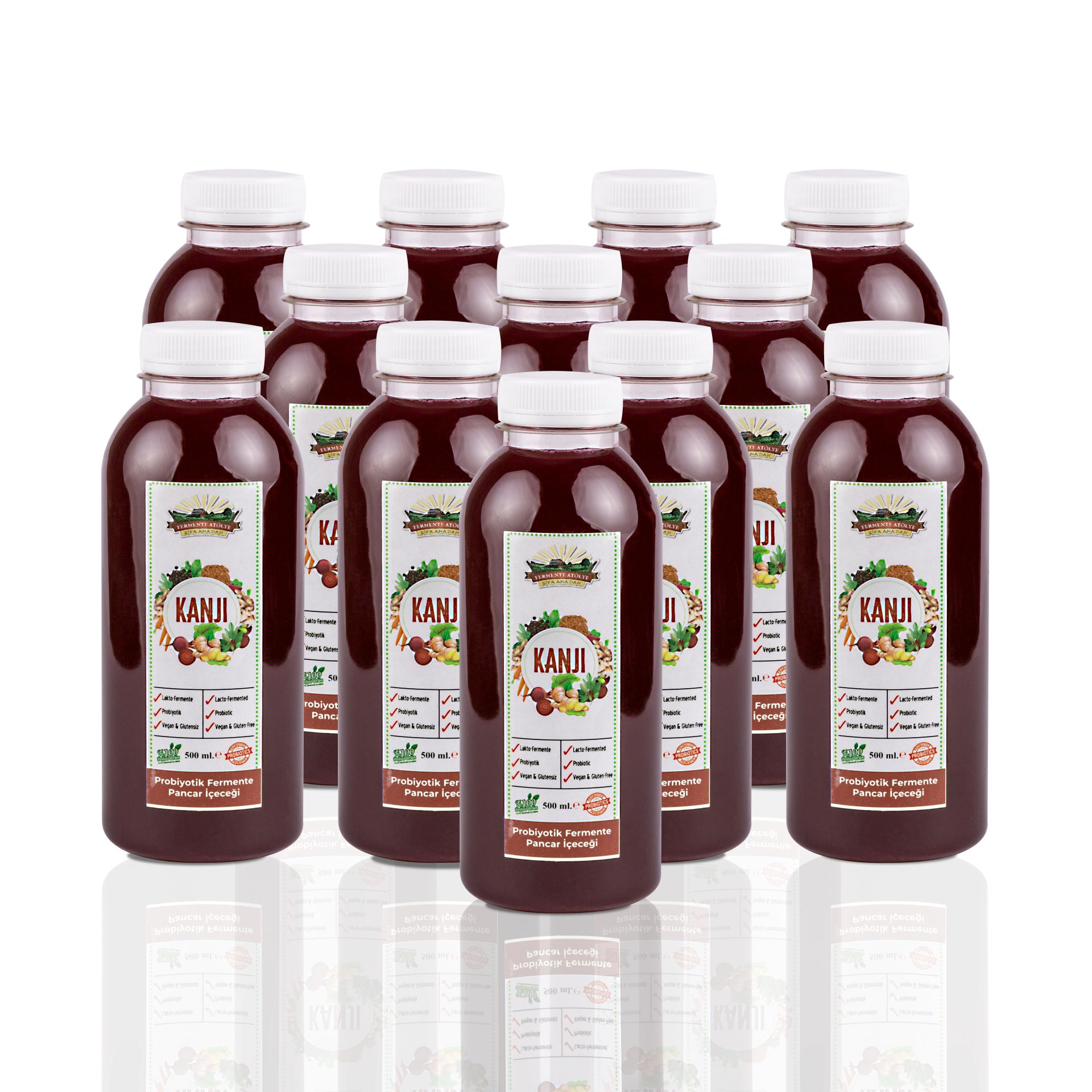 12 Adet Pancar Kanji (500 ml.) (Pet Şişede)