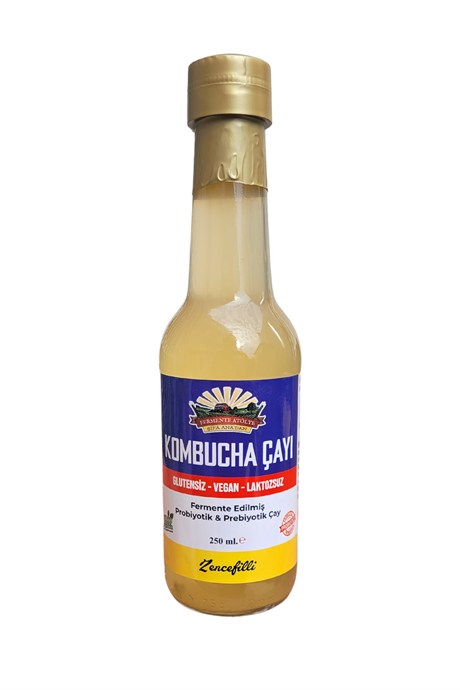 Ginger Kombucha (250ml.) in Glass Bottle