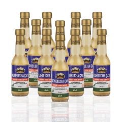12 Adet Sade Kombucha (250ml.) Cam Şişede