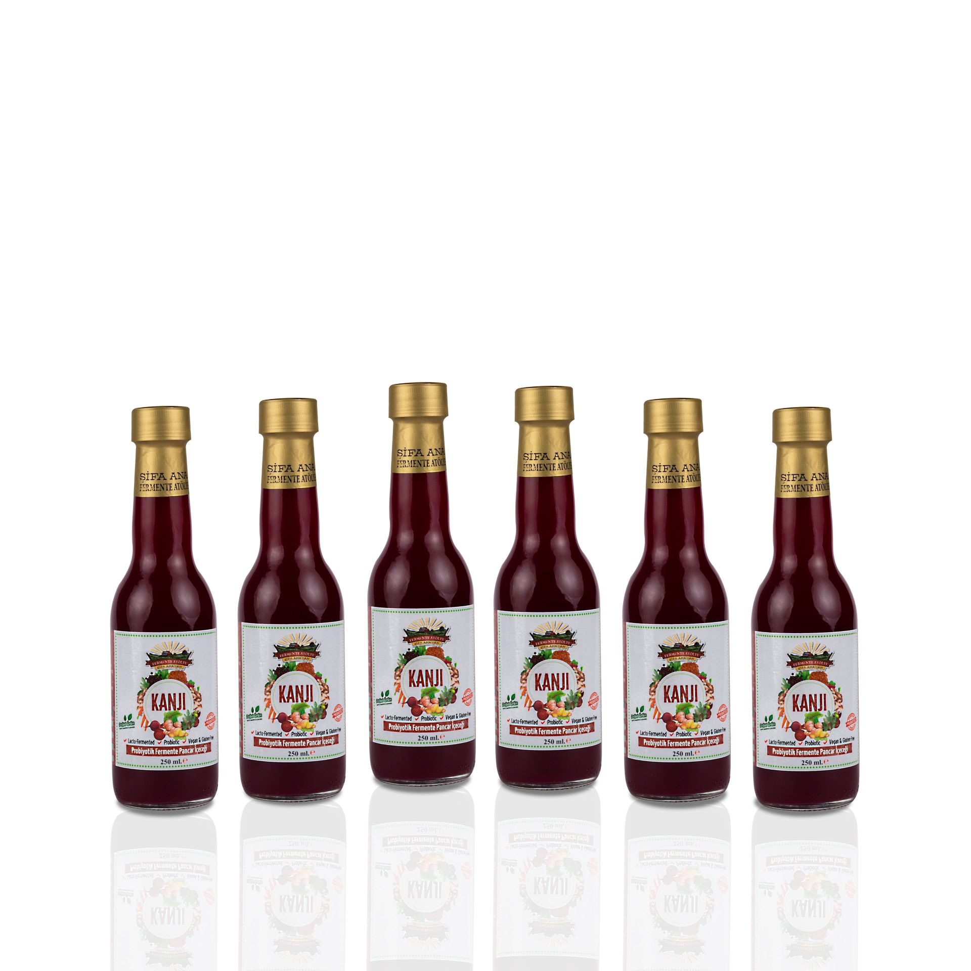 6 Beetroot Kanji (250ml.) in Glass Bottle