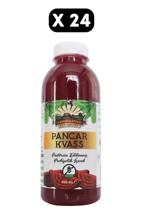 24 Adet Pancar Kvass (500 ml.) (Pet Şişede)