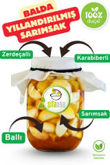 Zerdeçallı Karabiberli Ballı Sarımsak Kürü (370 ml)