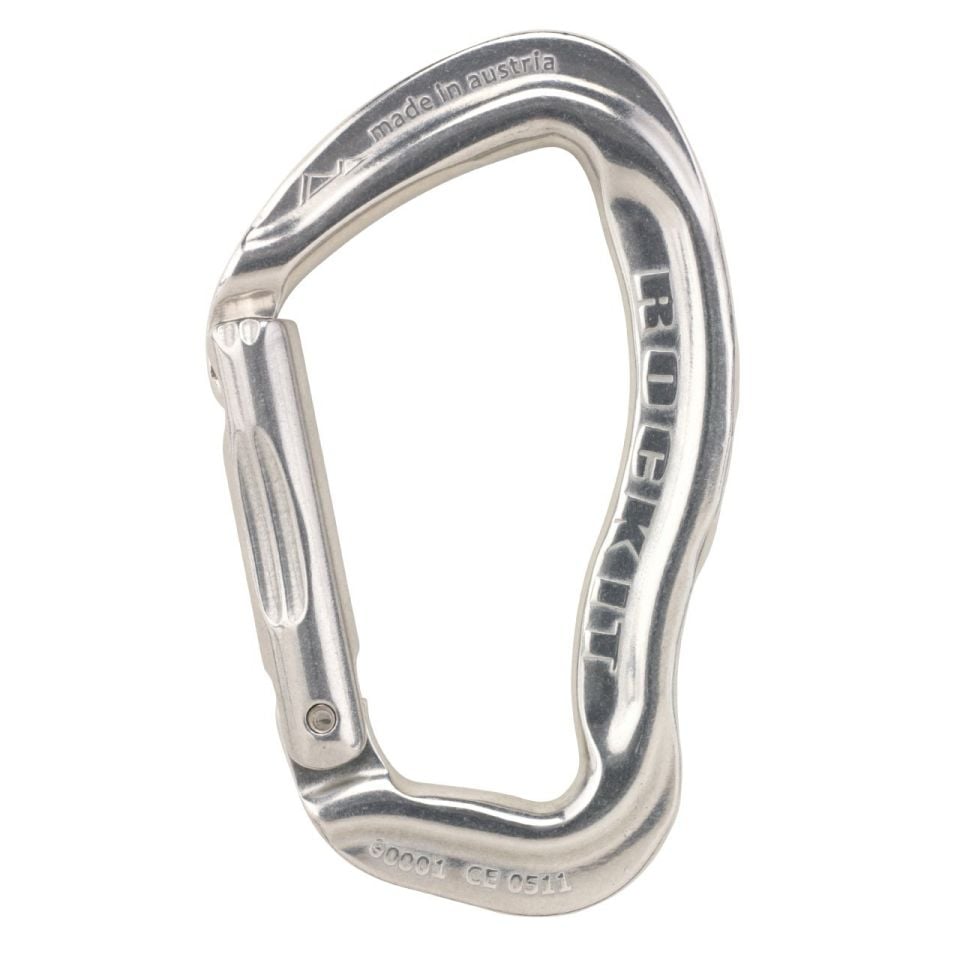 AUSTRIALPIN ROCKIT ALLOY BENT SNAPGATE KİLİTSİZ KARABİNA GRİ