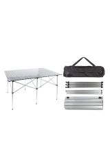 Summit Aluminium Mega Kamp Masası 140 x 70cm Double Roll Table Alu