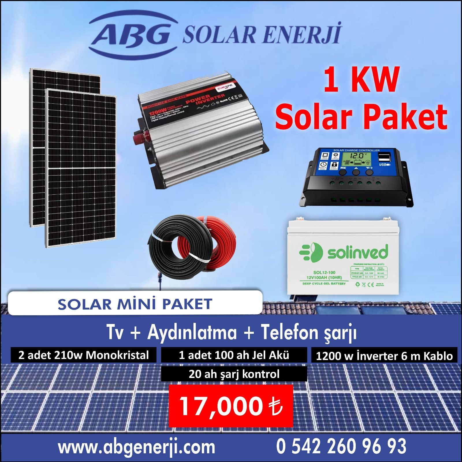 1 KW SOLAR PAKET