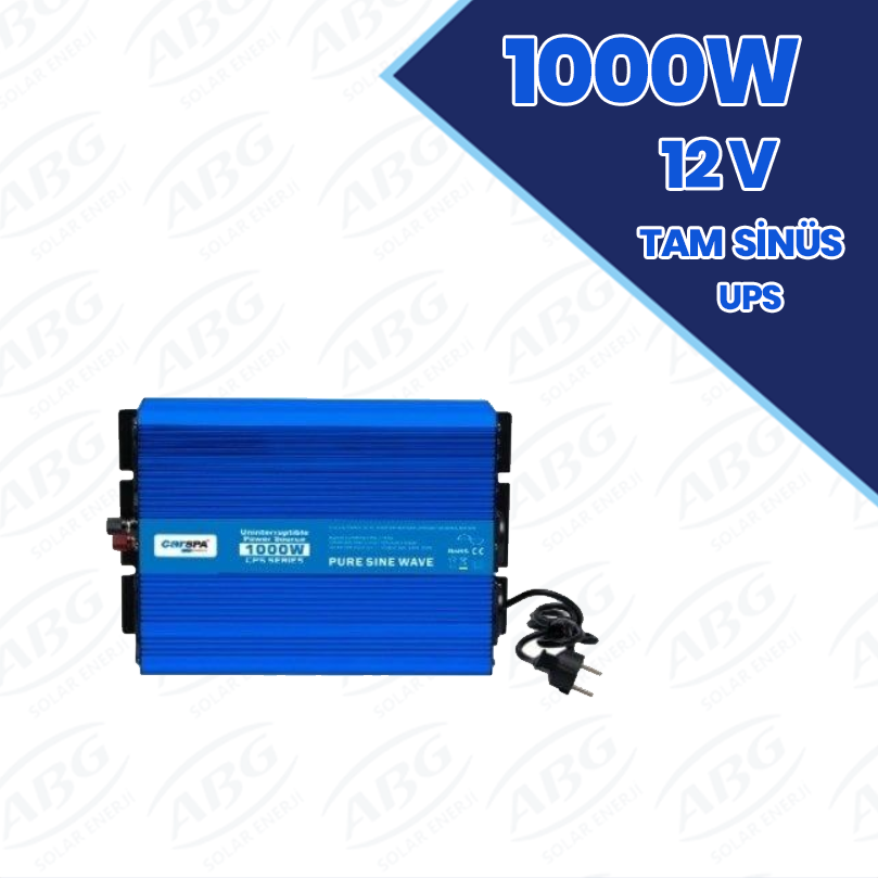 CARSPA 1000W-12V TAM SİNÜS İNVERTER (UPS)