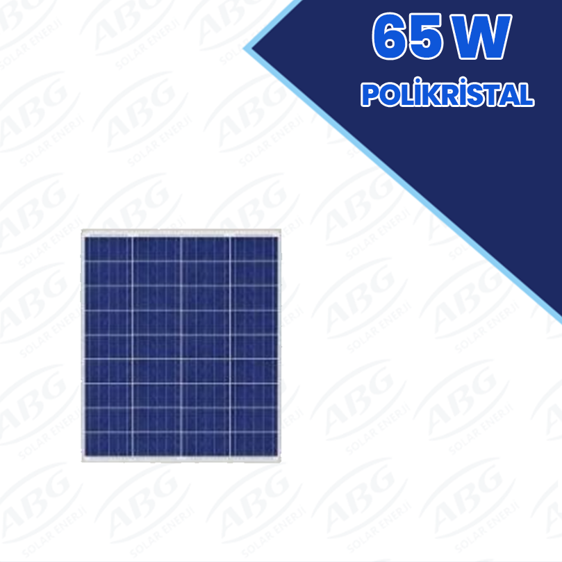 LEXRON 65W POLYKRİSTAL GÜNEŞ PANELİ