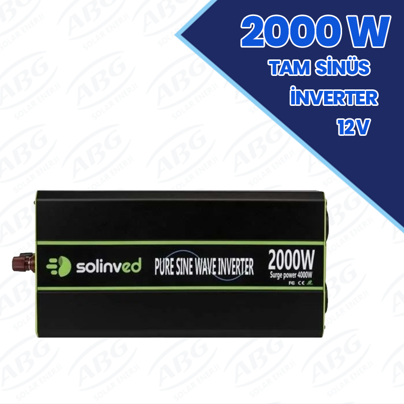 SOLİNVED 2000 W TAM SİNÜS İnverter 12V